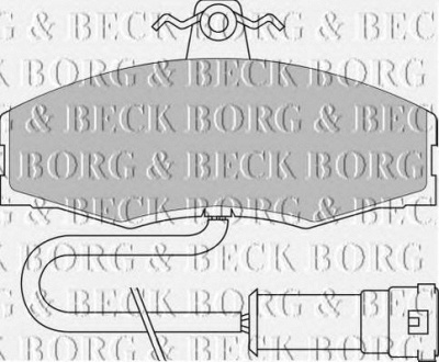 BORG & BECK bbp1060 -  Комплект тормозных колодок, дисковый тормоз